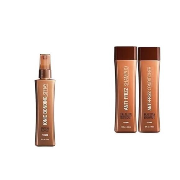 Brazilian Blowout Ionic Bonding Spray 3.4 fl oz & Brazilian Blowout Anti-Frizz - Picture 2 of 2